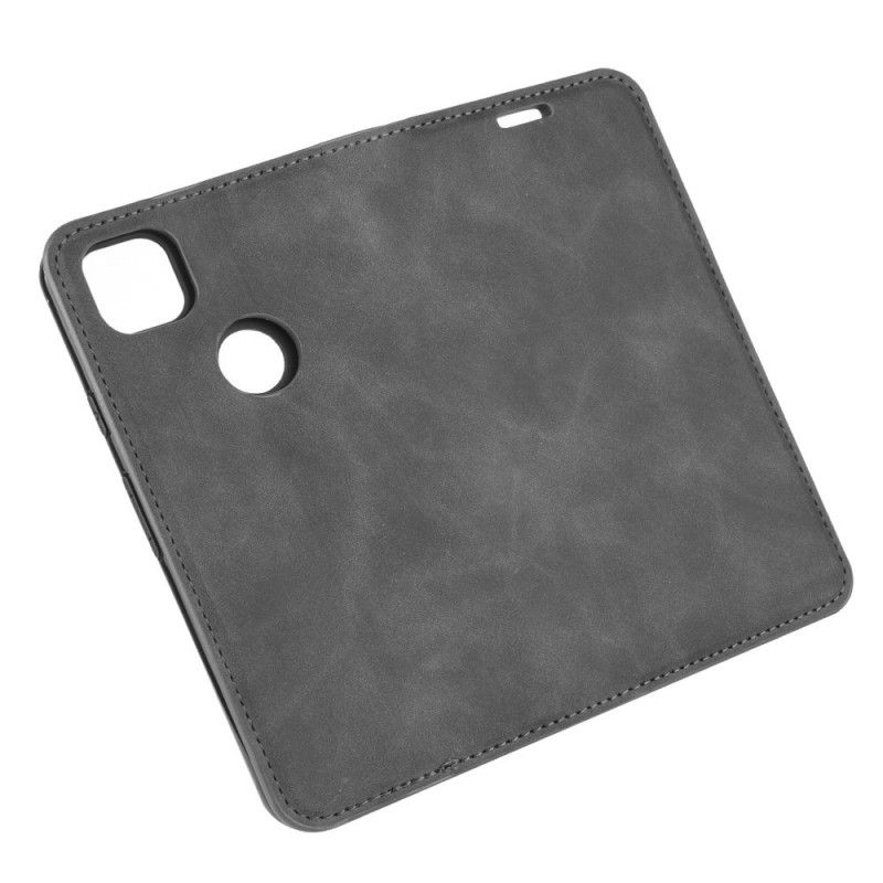 Folio-fodral Google Pixel 4a Svart Silkesmjukt Lädereffekt