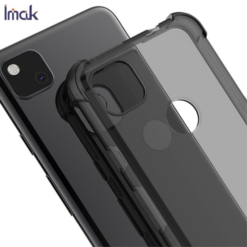 Skal Google Pixel 4a Grå Transparent Silkeslen Imak