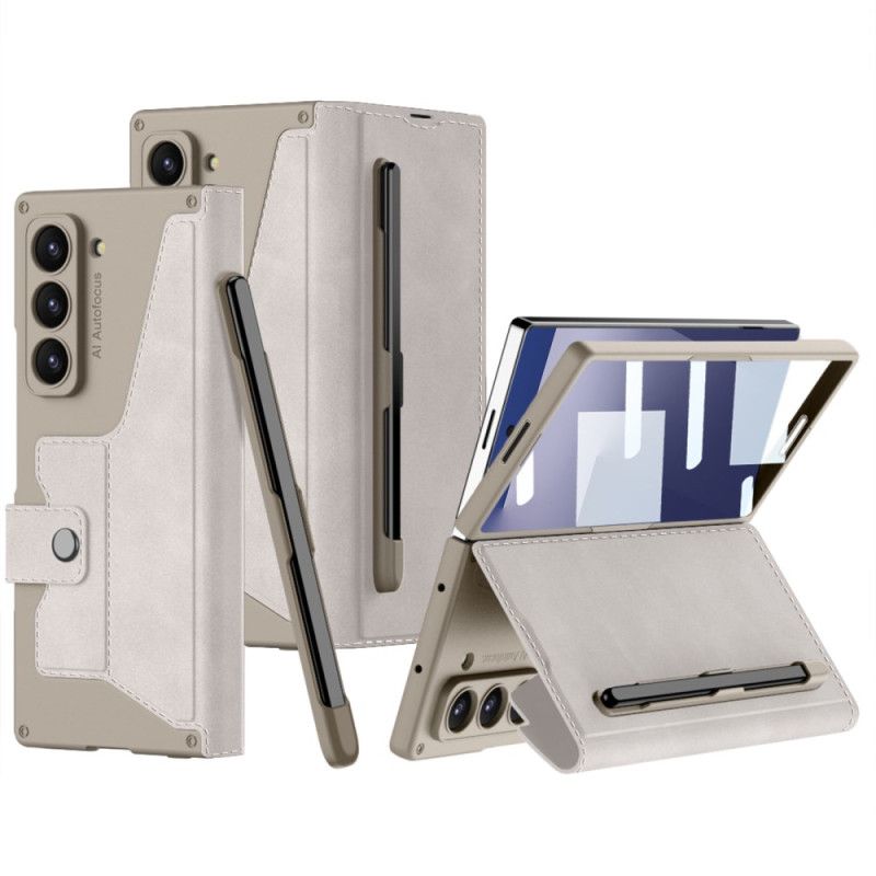 Case Samsung Galaxy Z Fold 7 Telefonfodral Stativ Och Pekpennahållare