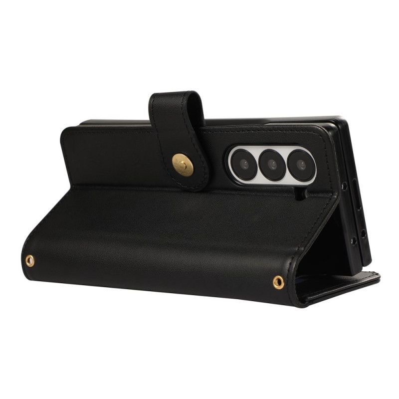 Fodral Samsung Galaxy Z Fold 7 Vadderad Med Rem