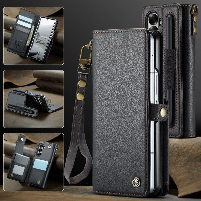 Läderfodral Samsung Galaxy Z Fold 7 Telefonfodral Caseme