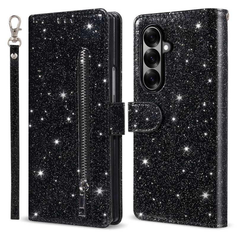 Läderfodral Samsung Galaxy Z Fold 7 Telefonfodral Glitter