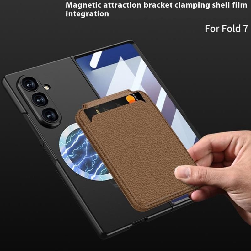 Skal Samsung Galaxy Z Fold 7 Avtagbar Korthållare Och Integrerat Stativ