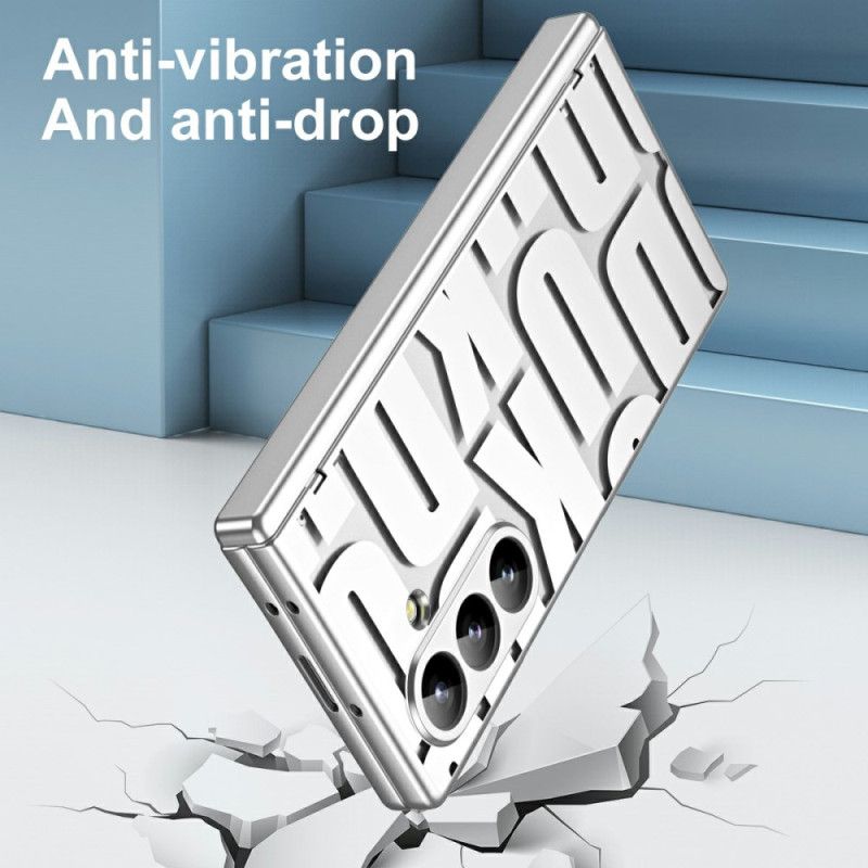 Skal Samsung Galaxy Z Fold 7 Bokstavsdesign Med Skärmskydd I Härdat Glas