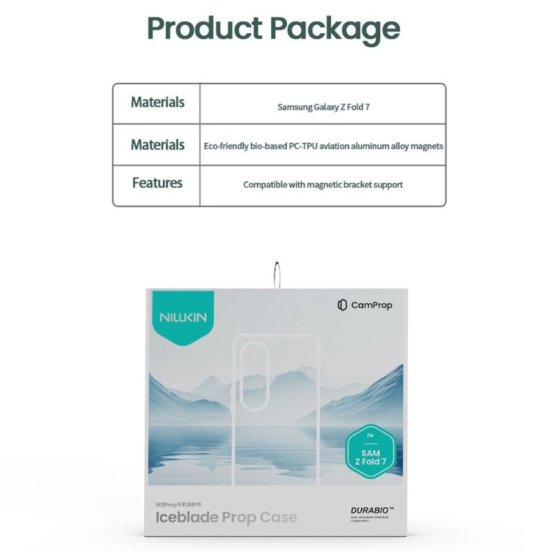 Skal Samsung Galaxy Z Fold 7 Iceblade Prop-serien Med Fäste Och Linsram
