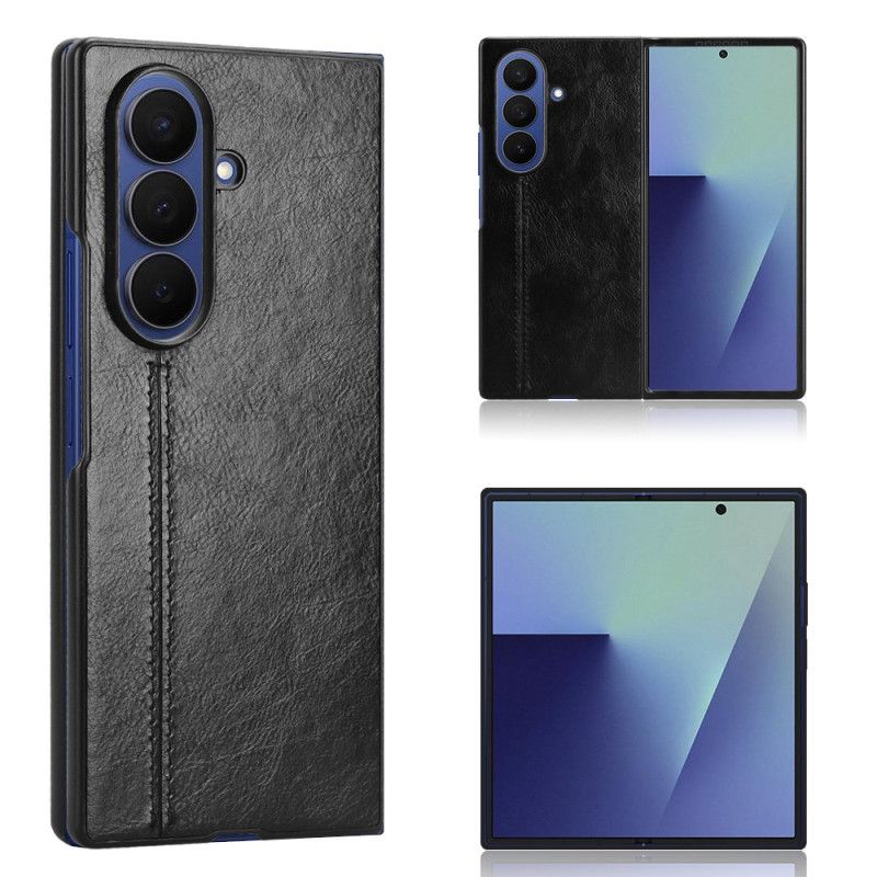 Skal Samsung Galaxy Z Fold 7 Lädereffekt Couture