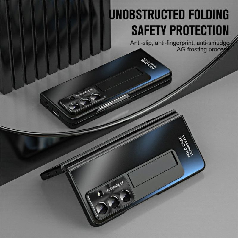Skal Samsung Galaxy Z Fold 7 Telefonfodral Stativ Och Skärmskydd Med Matt Finish