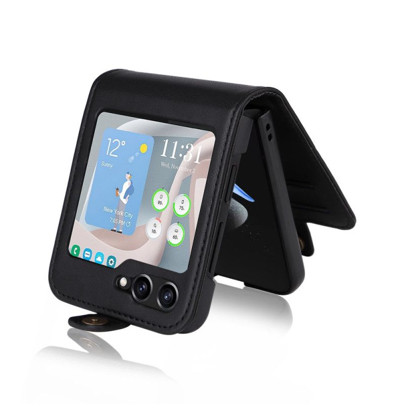 Fodral Samsung Galaxy Z Flip 7 Fe Korthållare Och Spänne