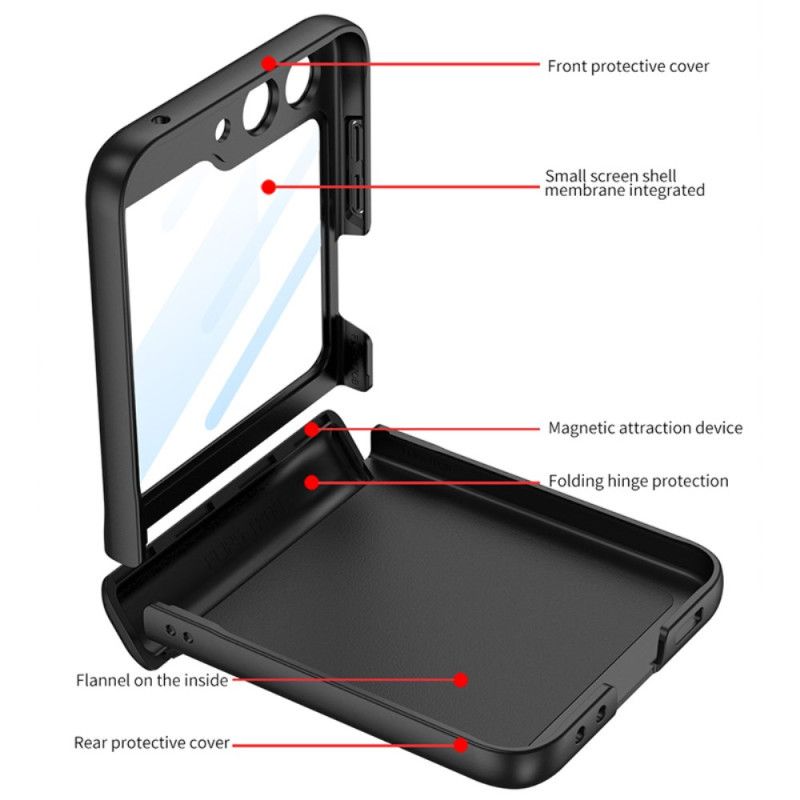 Skal För Samsung Galaxy Z Flip 7 Fe Gkk Magnetiskt Gångjärn Och Litet Skärmskydd
