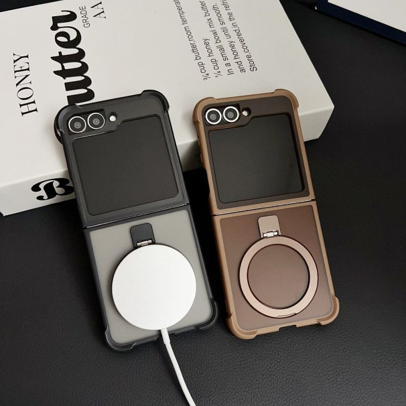 Skal För Samsung Galaxy Z Flip 7 Fe Inbyggt Magnetiskt Stativ
