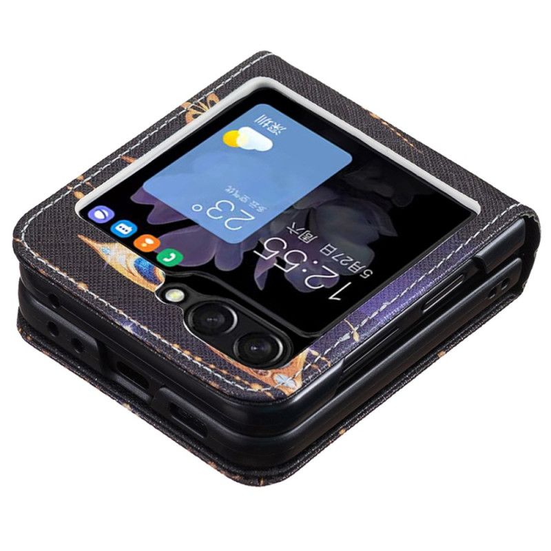 Skal För Samsung Galaxy Z Flip 7 Fe Juvelbesatt Fjäril