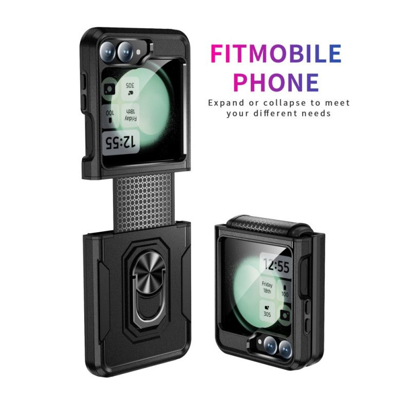 Skal För Samsung Galaxy Z Flip 7 Fe Robust Med Ringstativ