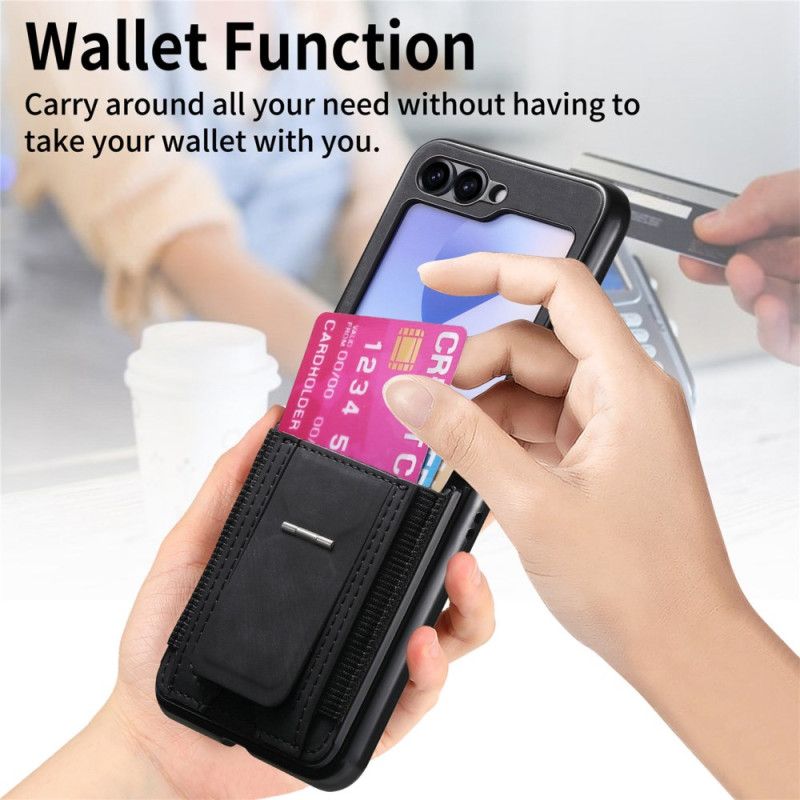 Skal För Samsung Galaxy Z Flip 7 Fe Stativ Och Korthållare