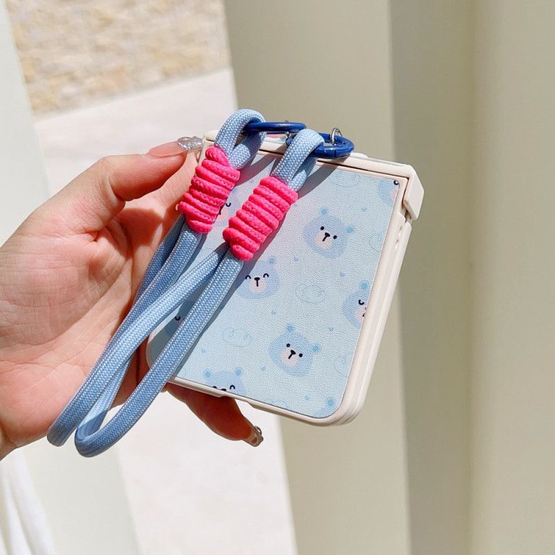 Skal Samsung Galaxy Z Flip 7 Fe Björndesign Och Handledsrem