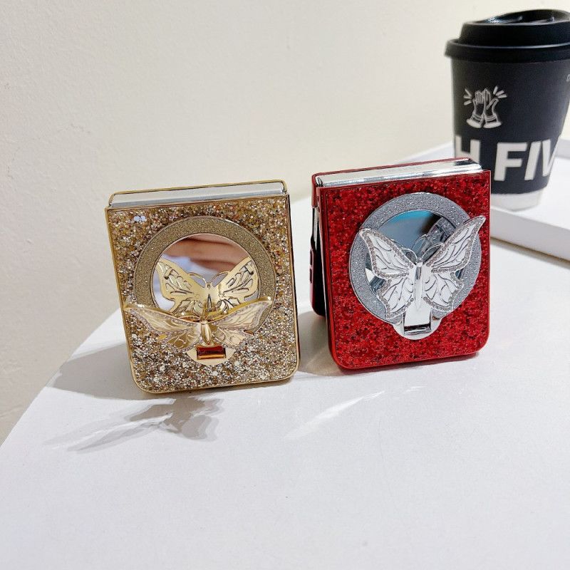 Skal Samsung Galaxy Z Flip 7 Fe Fjärilsställ Med Strass