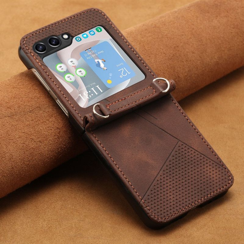 Skal Samsung Galaxy Z Flip 7 Fe Geometrisk Med Axelrem