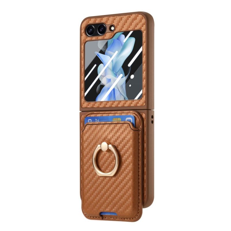 Skal Samsung Galaxy Z Flip 7 Fe Korthållare I Kolfiber