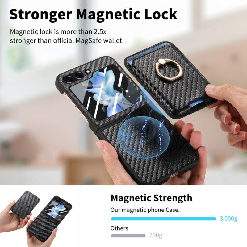 Skal Samsung Galaxy Z Flip 7 Fe Korthållare I Kolfiber