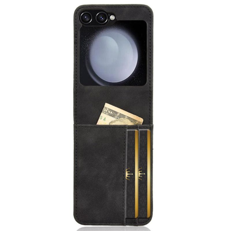 Skal Samsung Galaxy Z Flip 7 Fe Korthållare I Läderstil