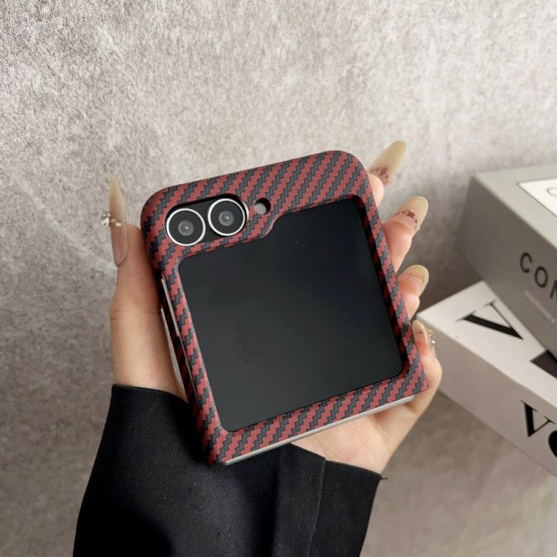 Skal Samsung Galaxy Z Flip 7 Fe Magnetisk Kolfiberstruktur