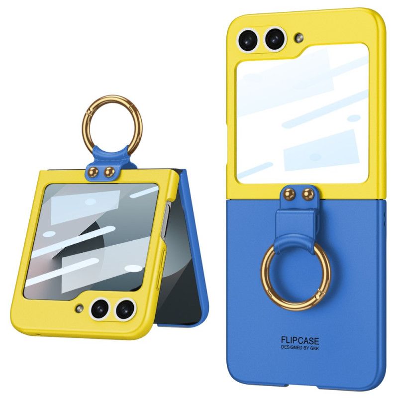 Skal Samsung Galaxy Z Flip 7 Fe Magnetiskt Gångjärnsskydd Och Tvåfärgat Stativ