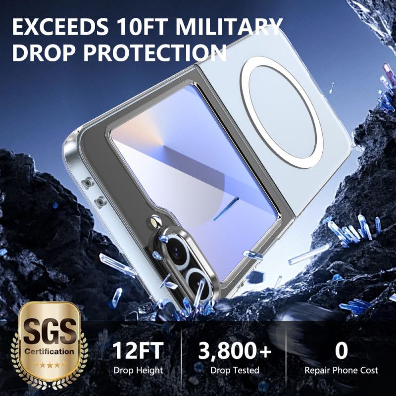 Skal Samsung Galaxy Z Flip 7 Fe Magsafe-kompatibel Genomskinlig Med Skärmskydd