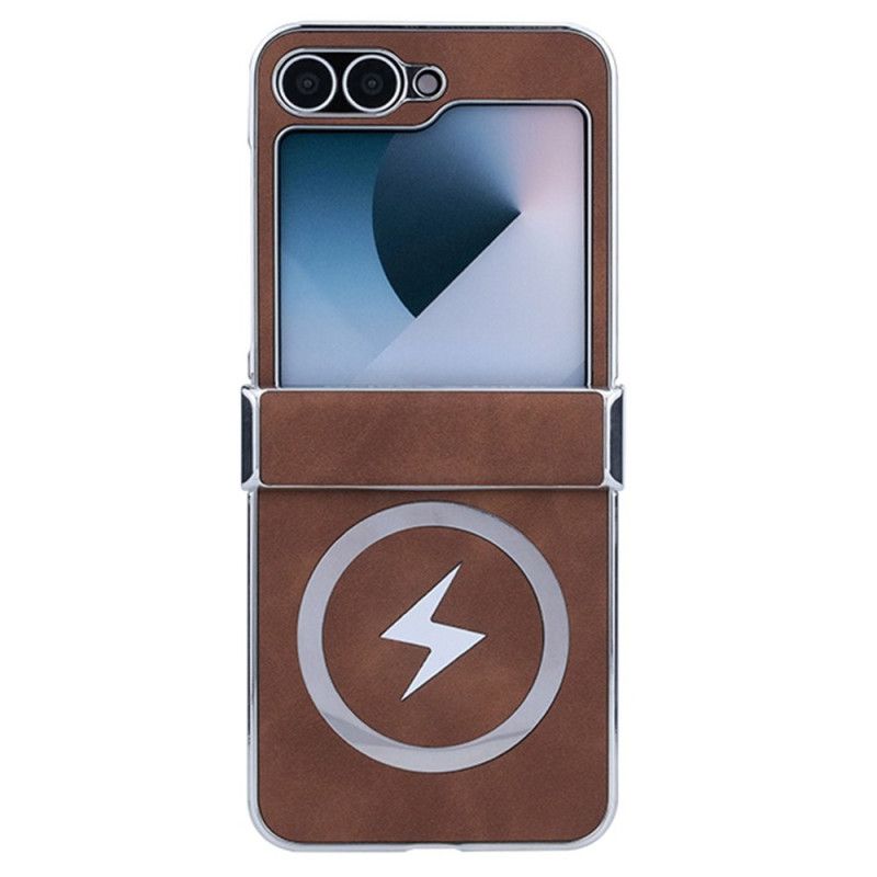 Skal Samsung Galaxy Z Flip 7 Fe Magsafe-kompatibel Lädereffekt