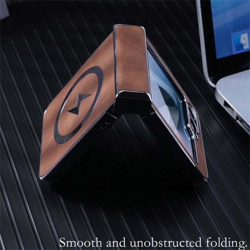 Skal Samsung Galaxy Z Flip 7 Fe Magsafe-kompatibel Lädereffekt