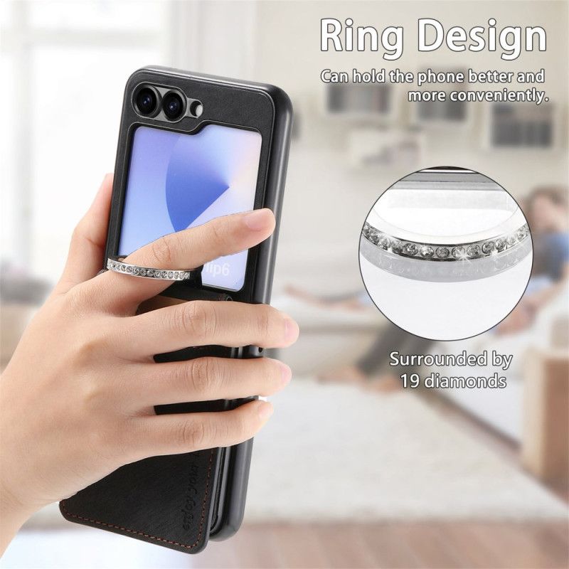 Skal Samsung Galaxy Z Flip 7 Fe Mockaeffekt Med Korthållare