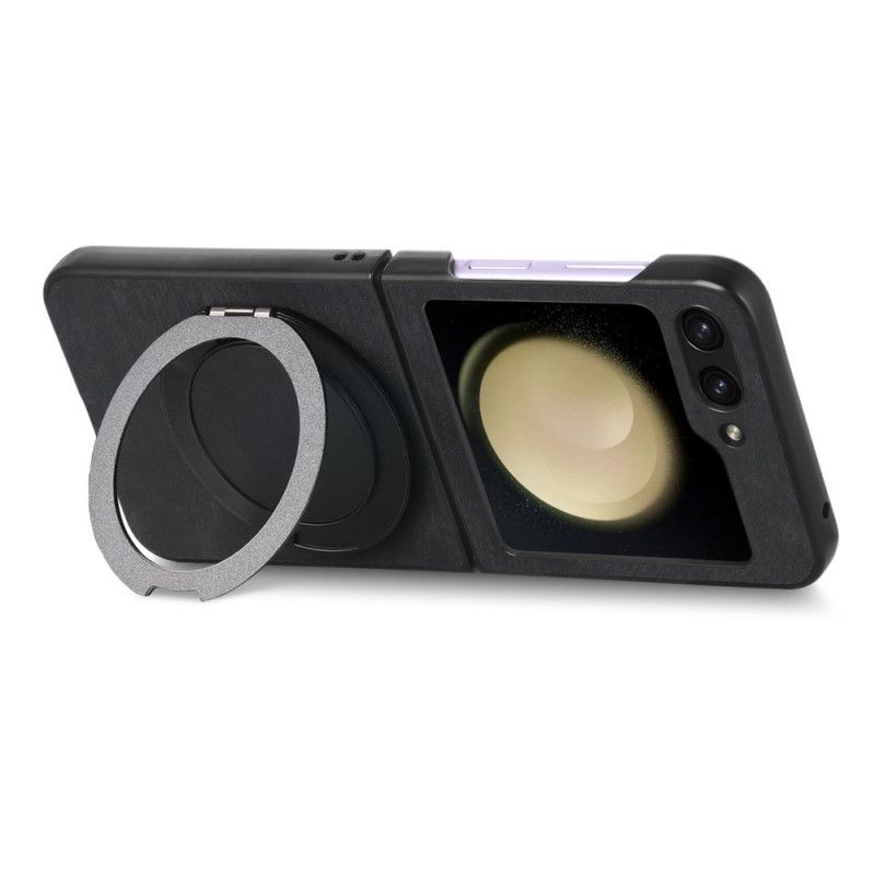 Skal Samsung Galaxy Z Flip 7 Fe Mockaeffekt Med Roterande Stativ