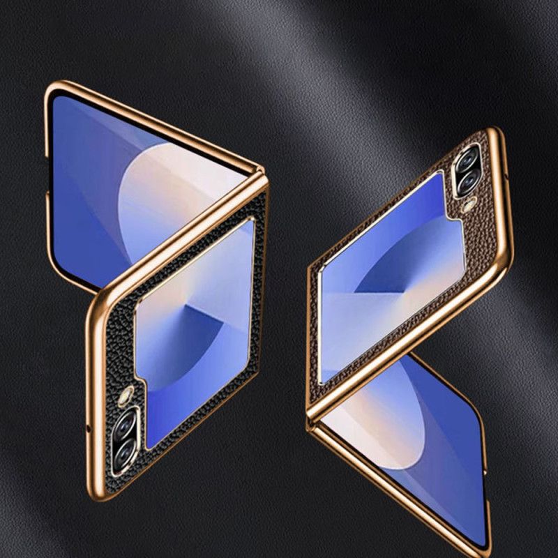 Skal Samsung Galaxy Z Flip 7 Fe Telefonfodral Äkta Läder