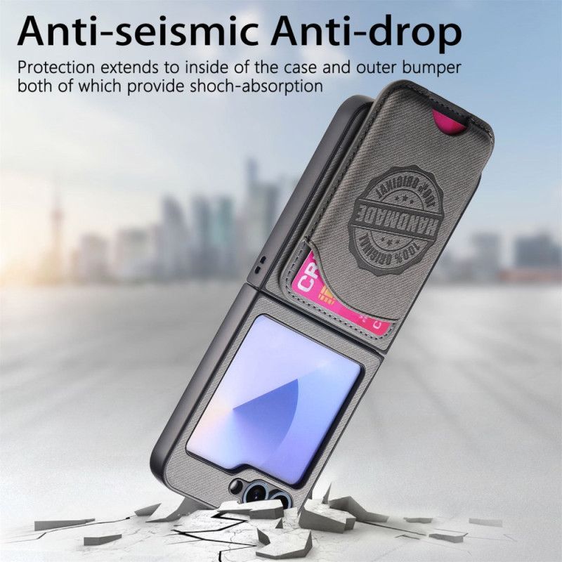 Skal Samsung Galaxy Z Flip 7 Fe Telefonfodral Magsafe-kompatibel Avtagbar Korthållare