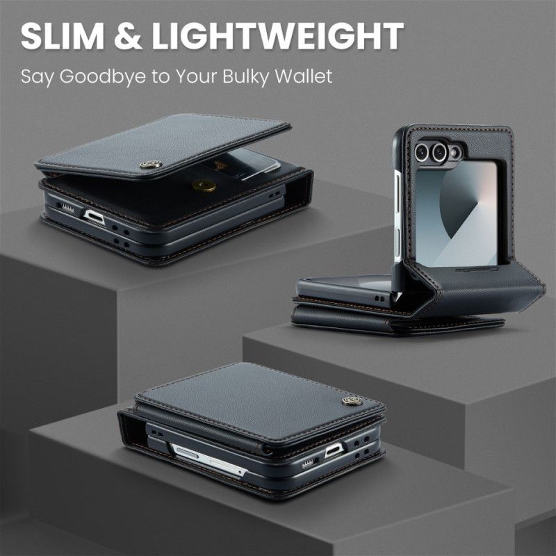 Skal Samsung Galaxy Z Flip 7 Fe Telefonfodral Rfid-skydd 5 Kortfack