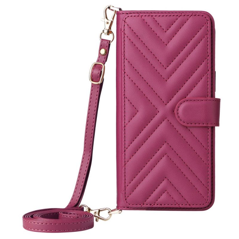 Fodral Oppo Reno 14f 5g Premiumdesign Med Axelrem Och Rem