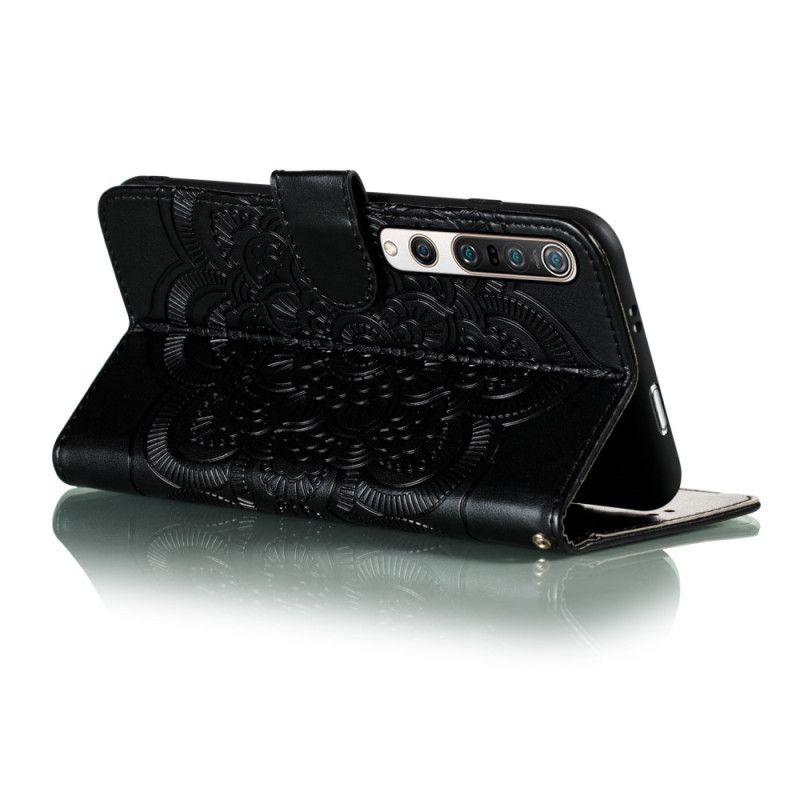 Läderskal Xiaomi Mi 10 / 10 Pro Svart Hela Mandala