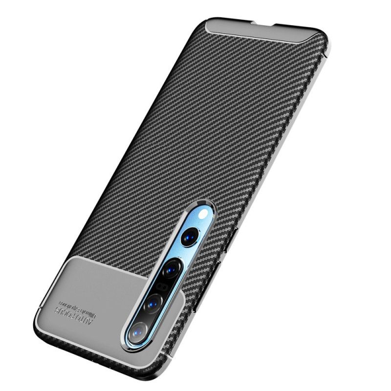 Skal för Xiaomi Mi 10 / 10 Pro Svart Flexibel Kolfiber
