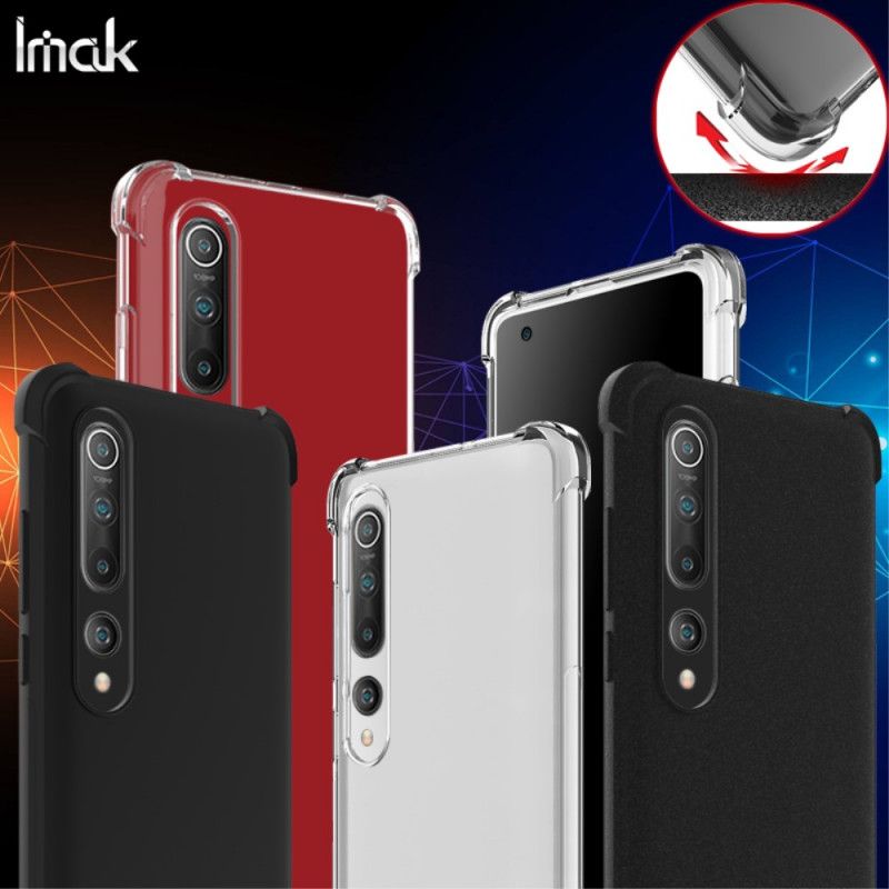 Skal Xiaomi Mi 10 / 10 Pro Transparent Mobilskal Flexibel Silikon Med Imak Skärmfilm