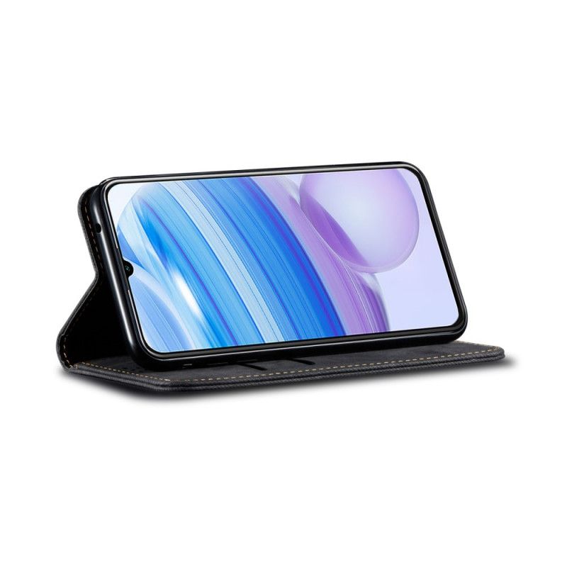 Folio-fodral Xiaomi Redmi 10X / 10X Pro Svart Jeanstyg