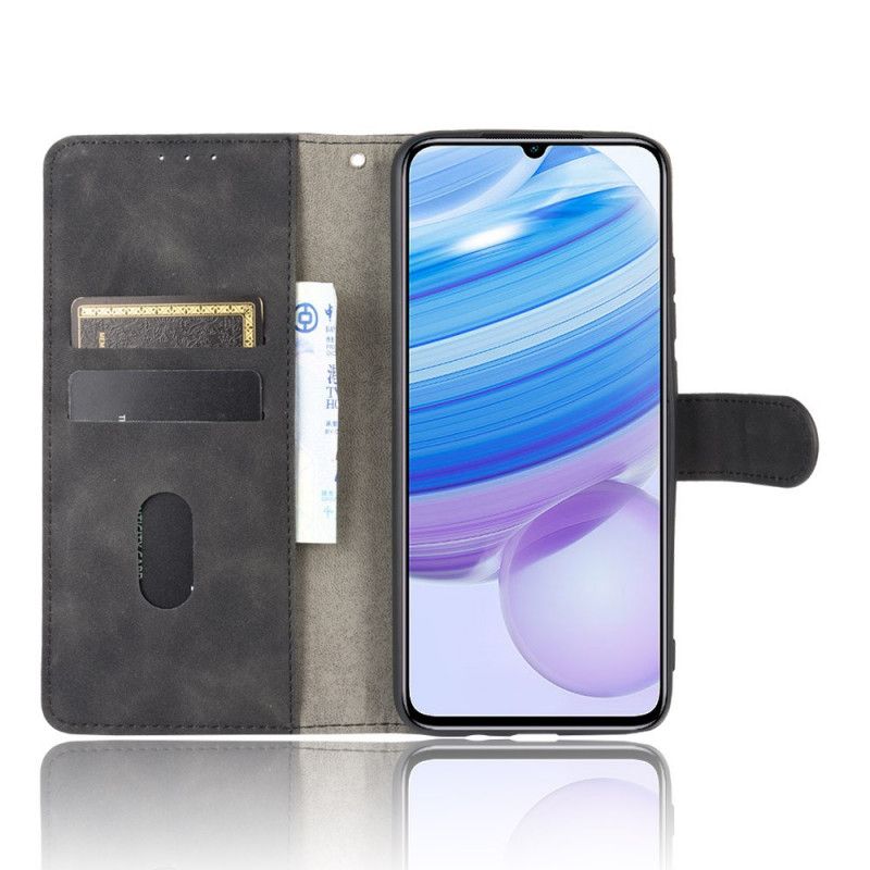 Läderfodral Xiaomi Redmi 10X / 10X Pro Svart Hud-Touch