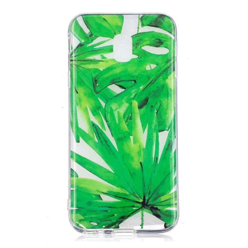Skal Samsung Galaxy J3 2017 Mobilskal Genomskinliga Löv