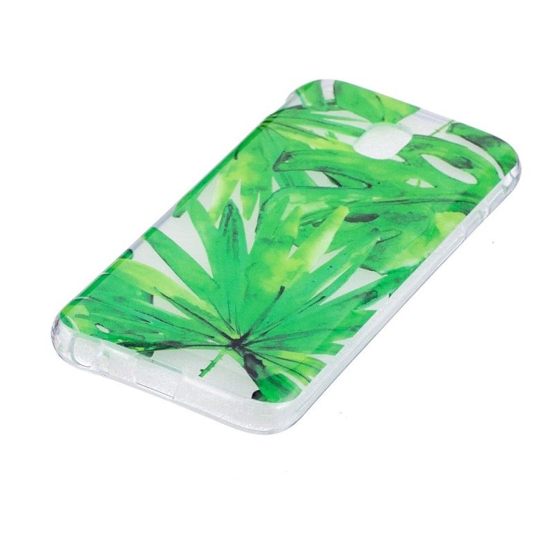Skal Samsung Galaxy J3 2017 Mobilskal Genomskinliga Löv