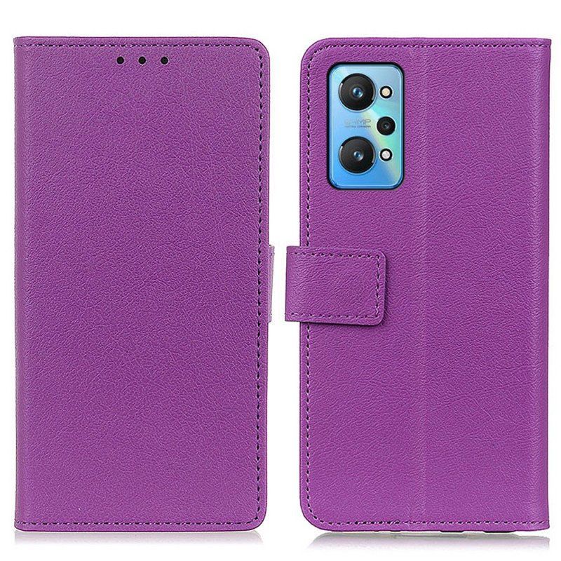 Fodral Realme GT Neo 3T / Neo 2 Premium Litchi Konstläder
