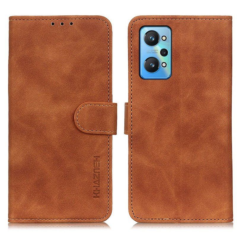 Fodral Realme GT Neo 3T / Neo 2 Vintage Matt Lädereffekt Khazneh