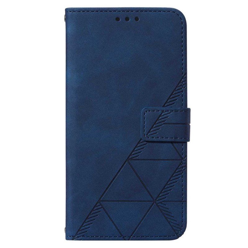 Fodral Samsung Galaxy S23 5G Med Kedjar Rem Trianglar