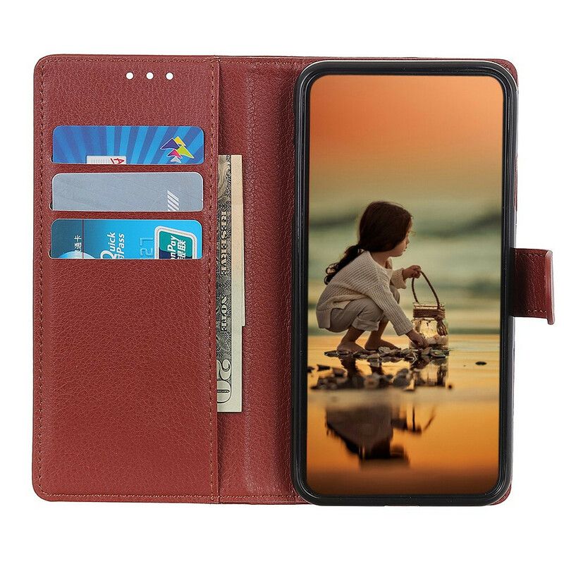 Fodral Oppo A16 / A16s Traditionellt Konstläder