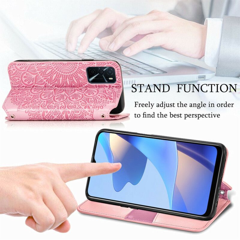 Folio-fodral Oppo A16 / A16s Mandala