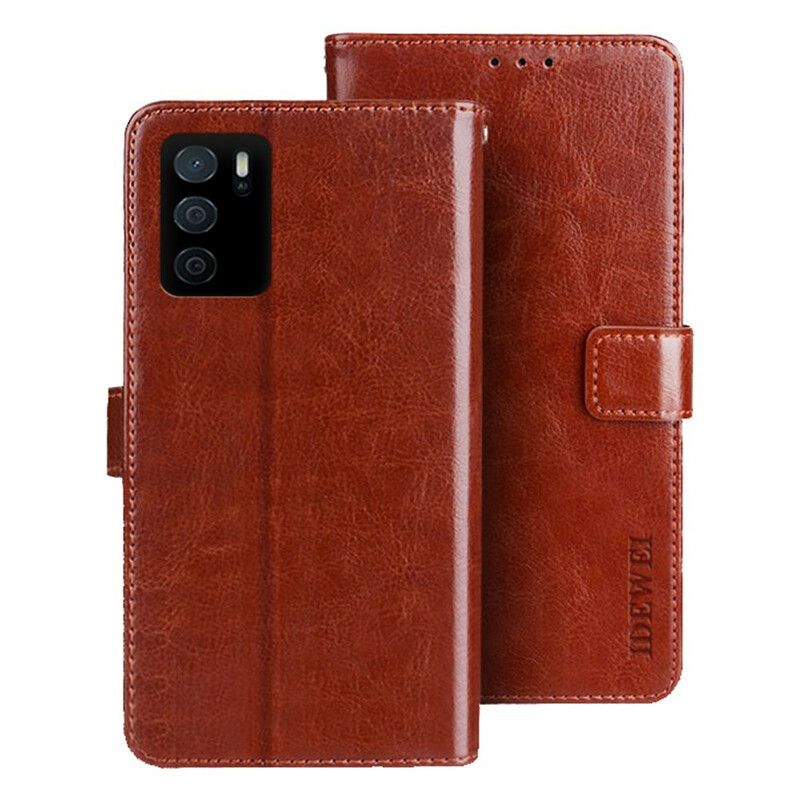 Läderskal Fodral Oppo A16 / A16s Läderimitation Idewei