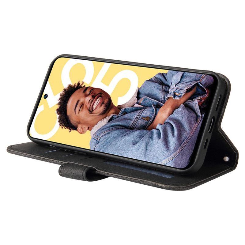 Fodral Realme C55 Dekorativ Nit I Mockaeffekt