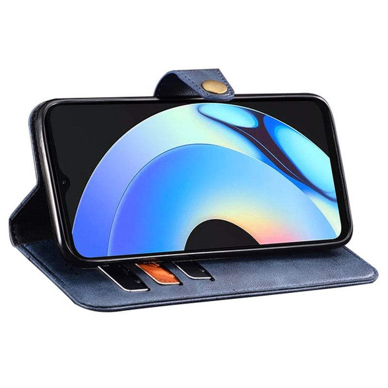 Fodral Realme C55 Idewei Guldknappar