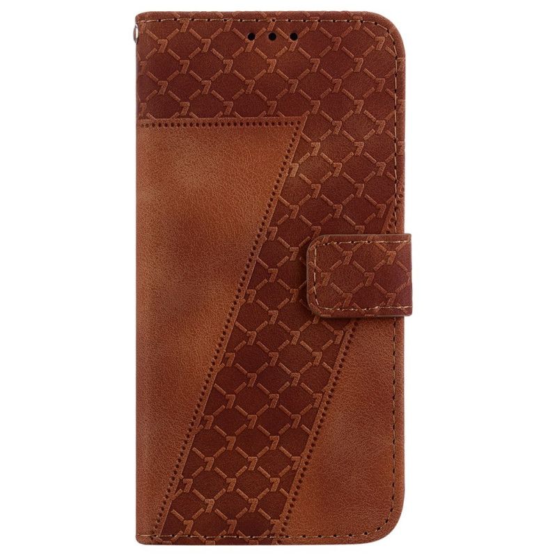 Läderfodral Realme C55 Telefonfodral Design 7 Med Rem